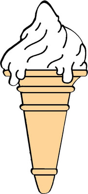 Ice Cream Cones sticker No 1