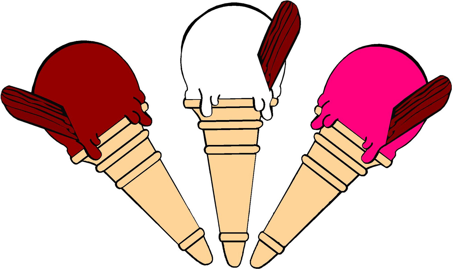 Ice Cream Cones sticker No 8