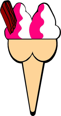 Ice Cream Cones sticker No 22