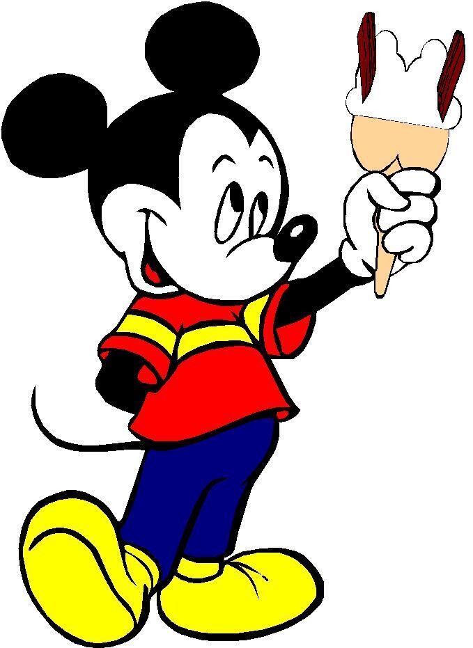 cartoons holding ice cream cone  A2