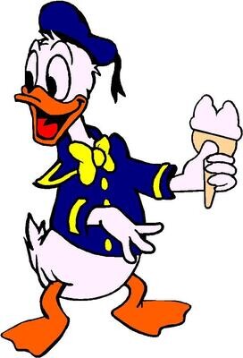 cartoons holding ice cream cone  A6