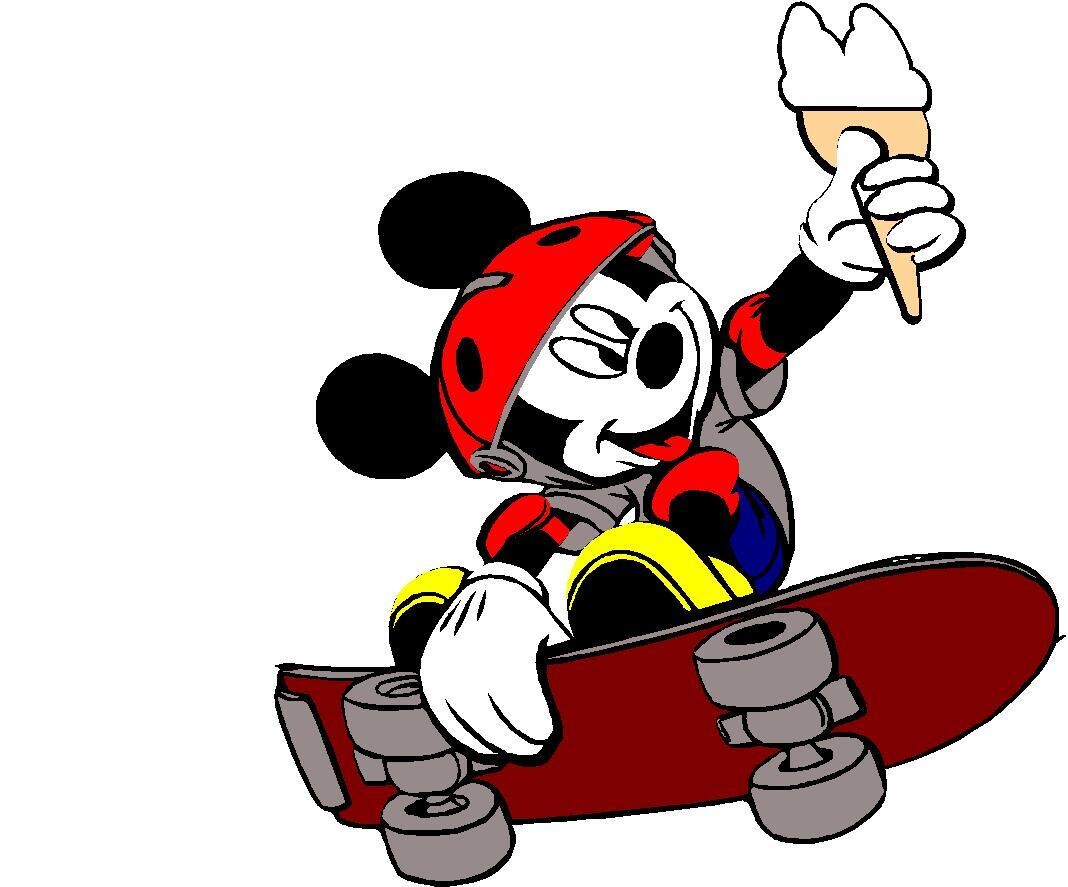 cartoons holding ice cream cone  A11