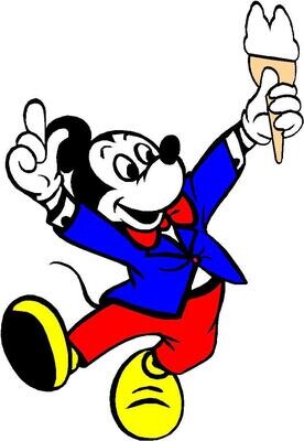 cartoons holding ice cream cone  A5