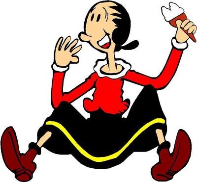 cartoons holding ice cream cone  A18