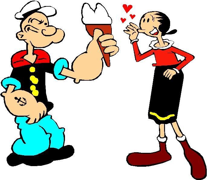 cartoons holding ice cream cone  A19