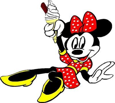 cartoons holding ice cream cone  A10