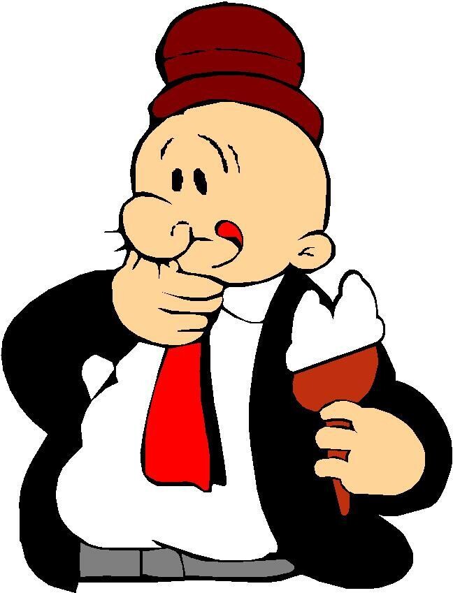 cartoons holding ice cream cone  A14