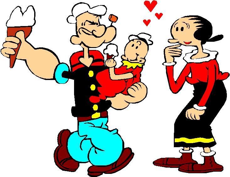 cartoons holding ice cream cone  A21