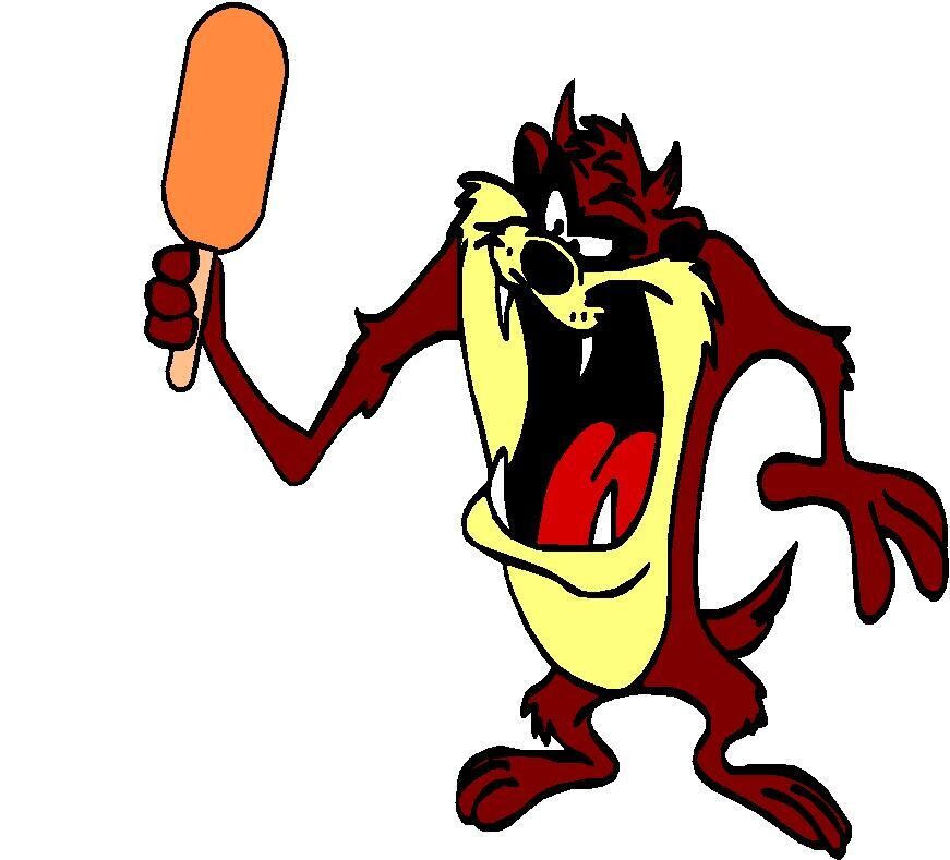 cartoons holding ice cream cone  B2