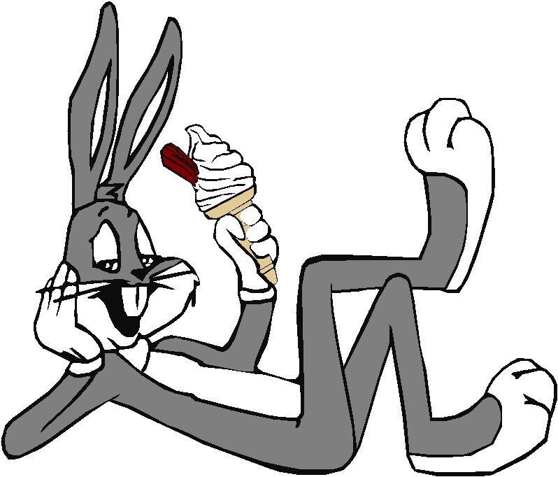 cartoons holding ice cream cone  B5