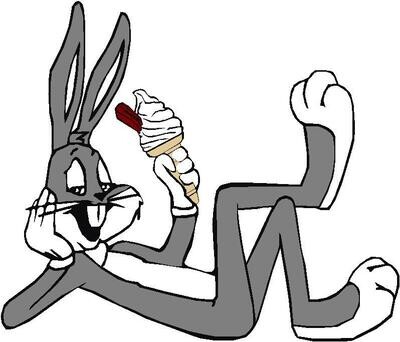 cartoons holding ice cream cone  B5