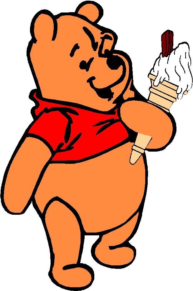 cartoons holding ice cream cone  B8