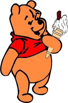 cartoons holding ice cream cone  B8