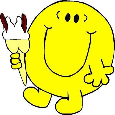 cartoons holding ice cream cone  B17