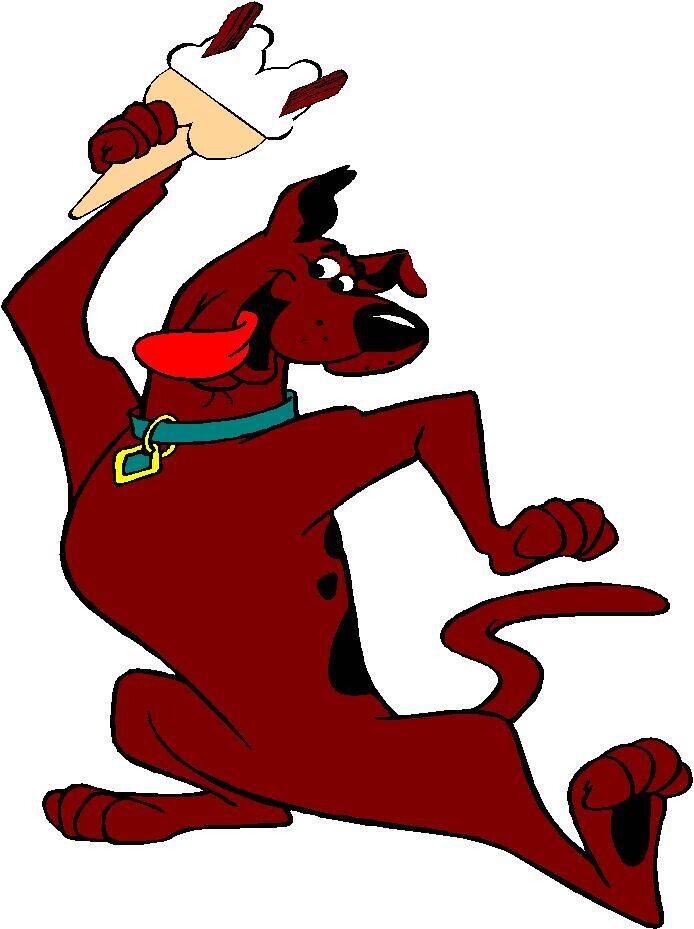 cartoons holding ice cream cone  B7