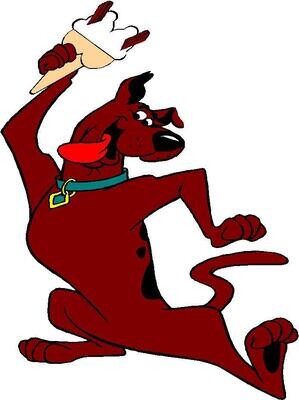 cartoons holding ice cream cone  B7