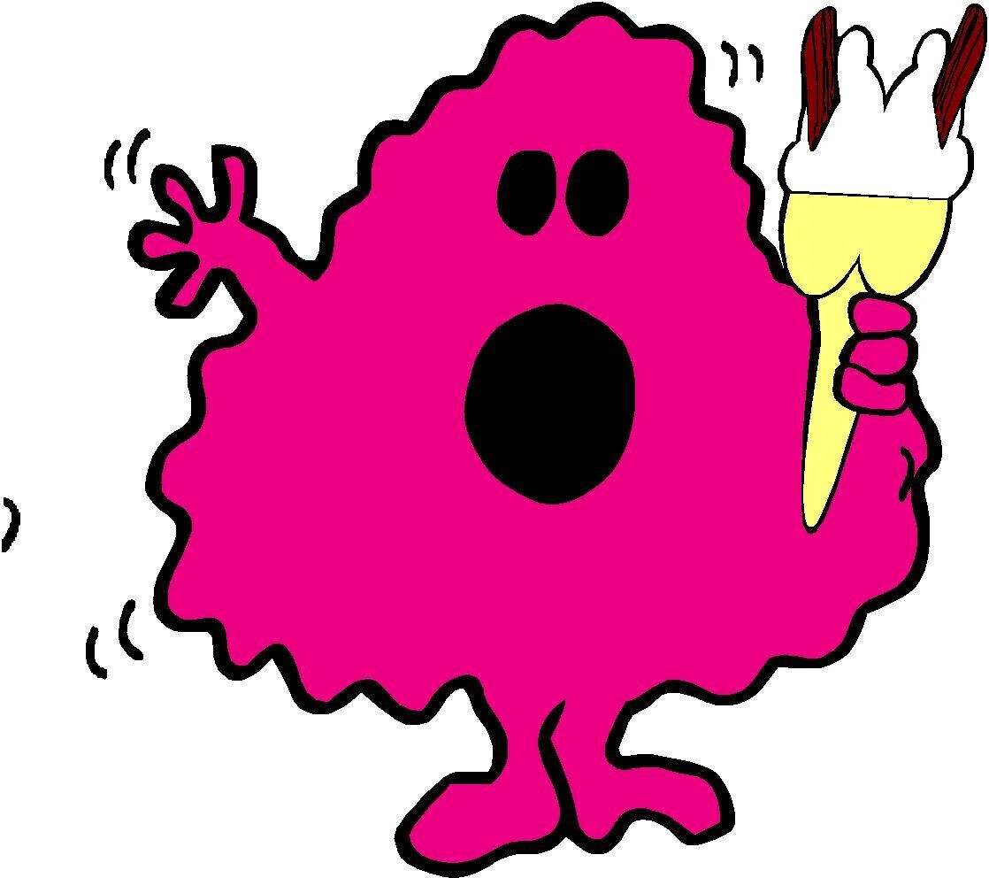 cartoons holding ice cream cone  C12