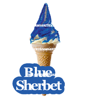 whippy soft ice cream Single Cone Blue Sherbet 
