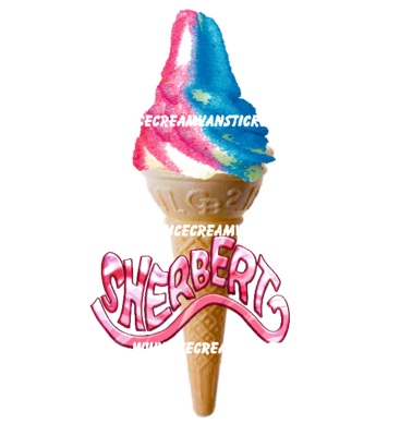 whippy soft ice cream Single Cone Mixed Sherbet 