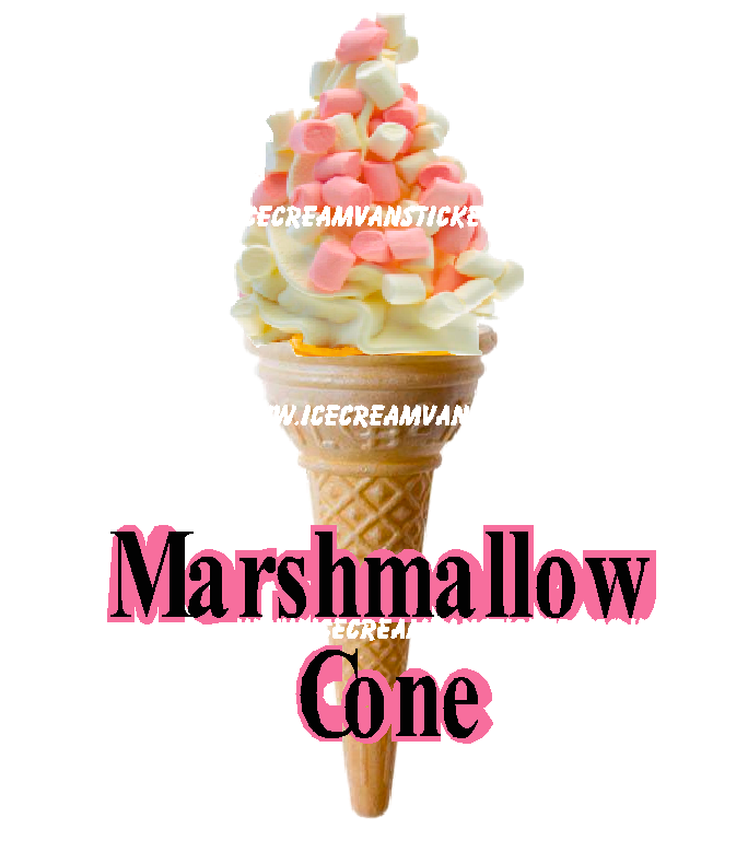 whippy soft ice cream Single Cone Marshmallow 