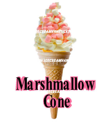 whippy soft ice cream Single Cone Marshmallow 