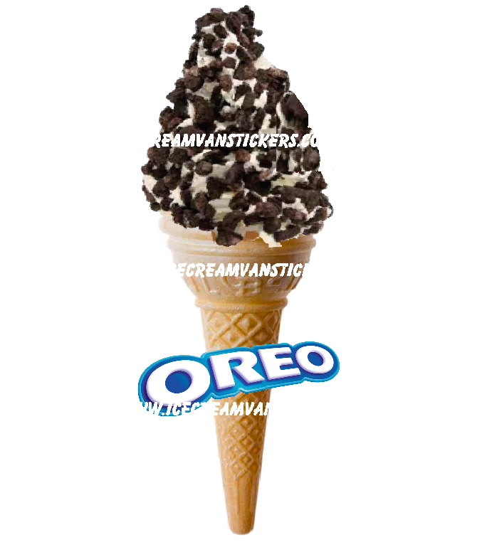whippy soft ice cream Single Cone  Oreo 