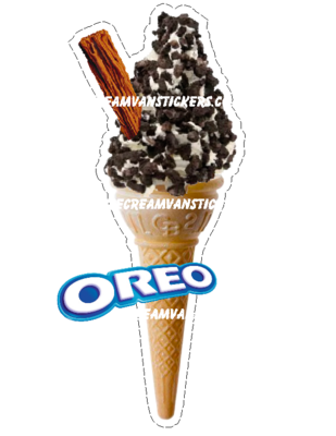 whippy soft ice cream Single Cone Oreo With Flake