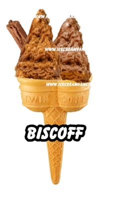 whippy soft ice cream Twin Cone Lotus Biscoff With 99 Flake 