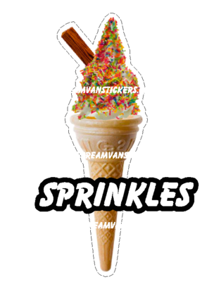 whippy soft ice cream Single Cone Sprinkles  With Flake