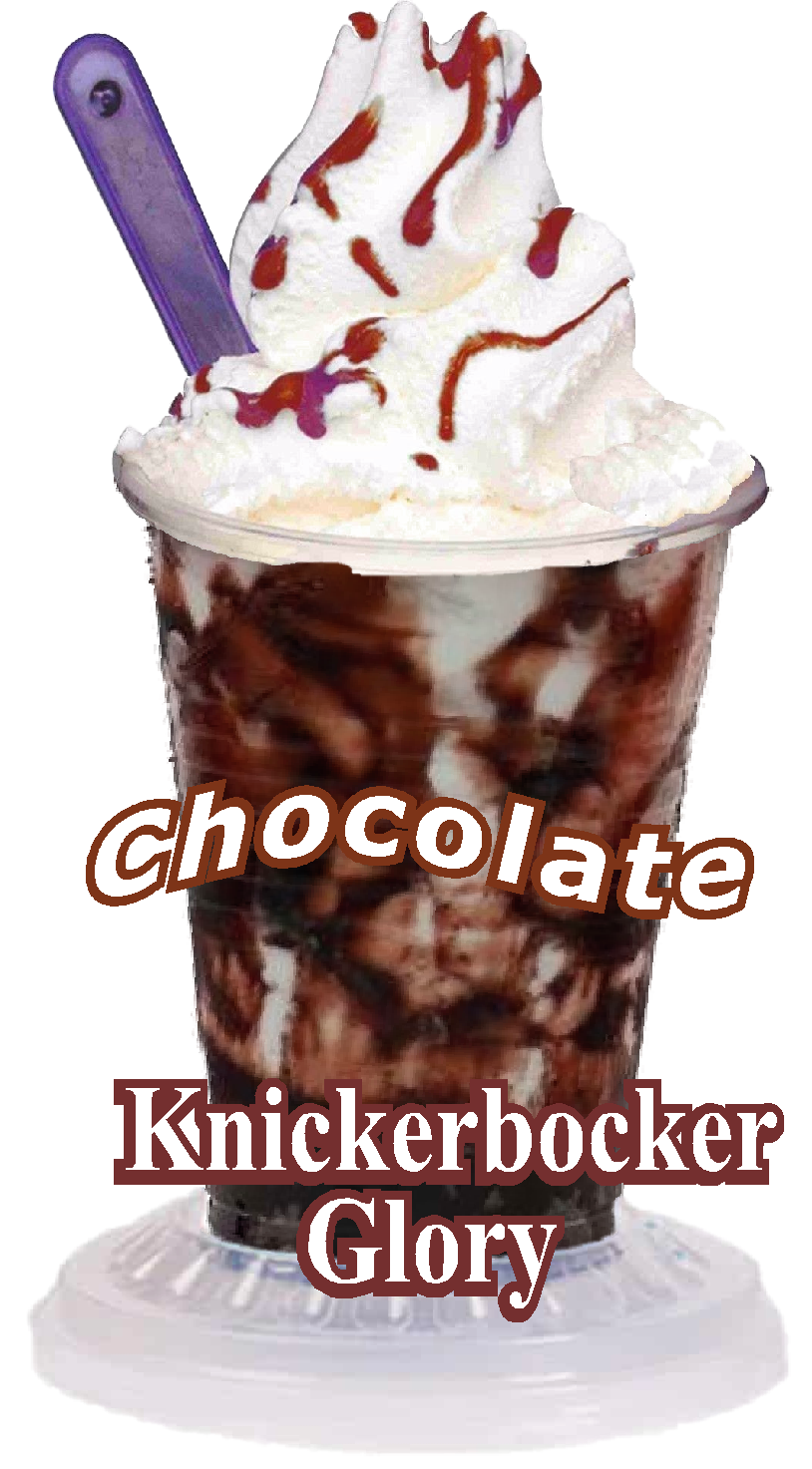 whippy soft ice cream  Chocolate  Vinyl Printed Sticker 