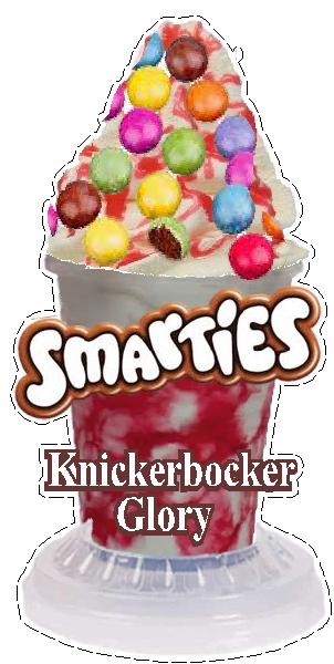 whippy soft ice cream smarties
  ice cream sundae/knickerbocker glory  without flake
Vinyl Printed Sticker