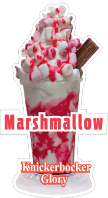 whippy soft ice cream marshmellow
  ice cream sundae/knickerbocker glory  without flake
Vinyl Printed Sticker