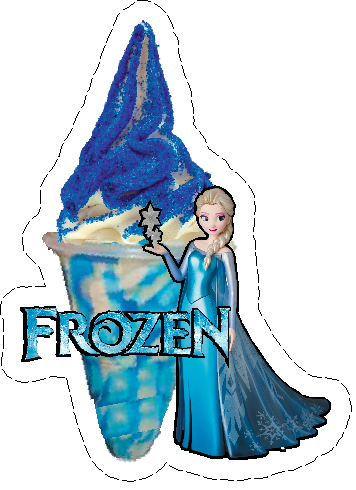 whippy soft ice cream blue  Sherbet  frozen
Screwball Vinyl Printed Sticker