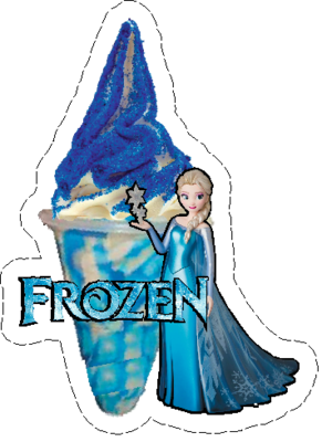 whippy soft ice cream blue  Sherbet  frozen
Screwball Vinyl Printed Sticker