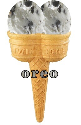 Hard Scooped double oreo

Ice Cream Twin Cone