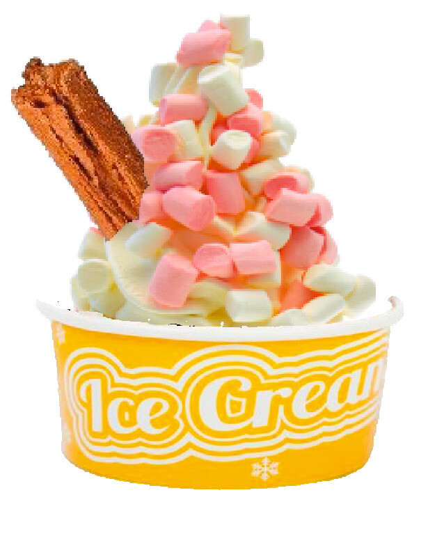 marshmellow with flake  whippy tub