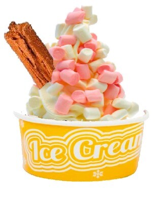 marshmellow with flake  whippy tub