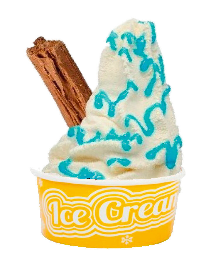 bubblegum  juice   with  flake  whippy tub