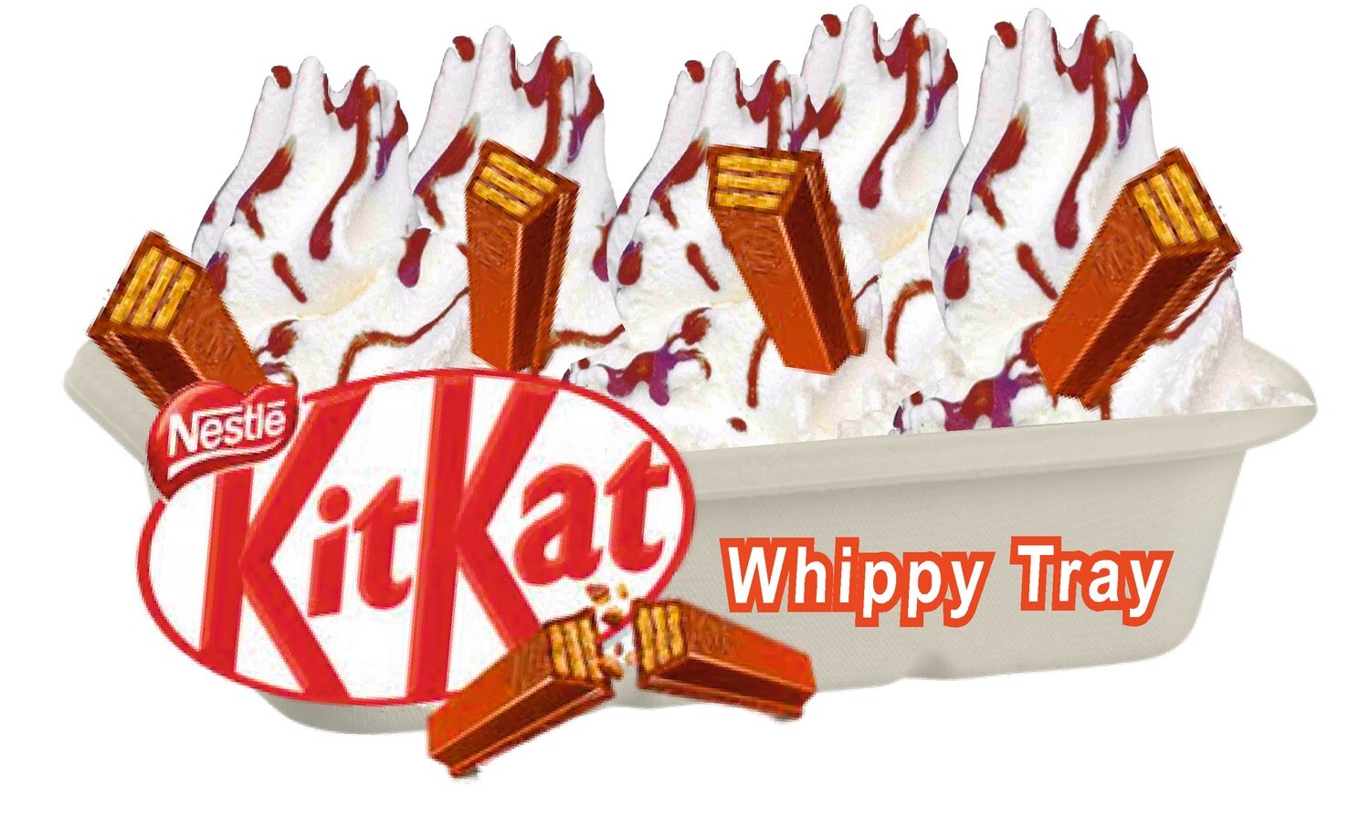 whippy soft ice cream tray kit kat