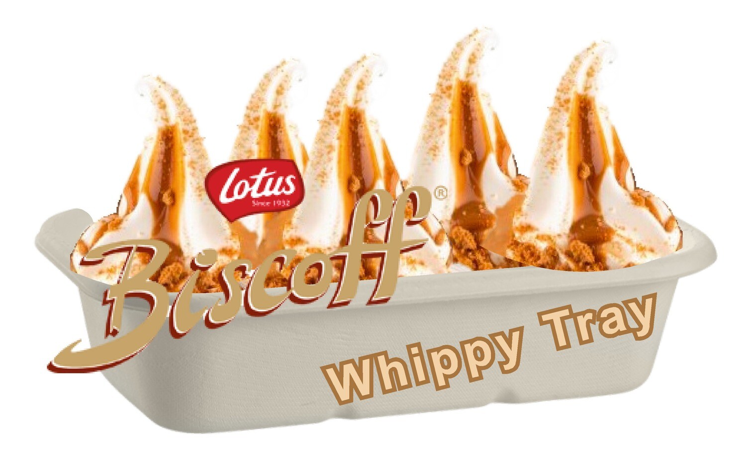 whippy soft ice cream tray Biscoff