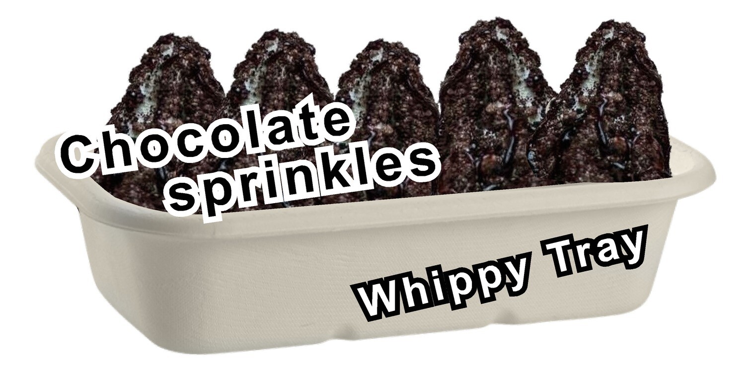 whippy soft ice cream tray Chocolate Sprinkles