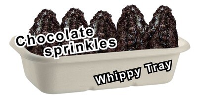 whippy soft ice cream tray Chocolate Sprinkles