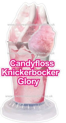 whippy soft ice cream  candyfloss Knickerbockerglory  Vinyl Printed Sticker