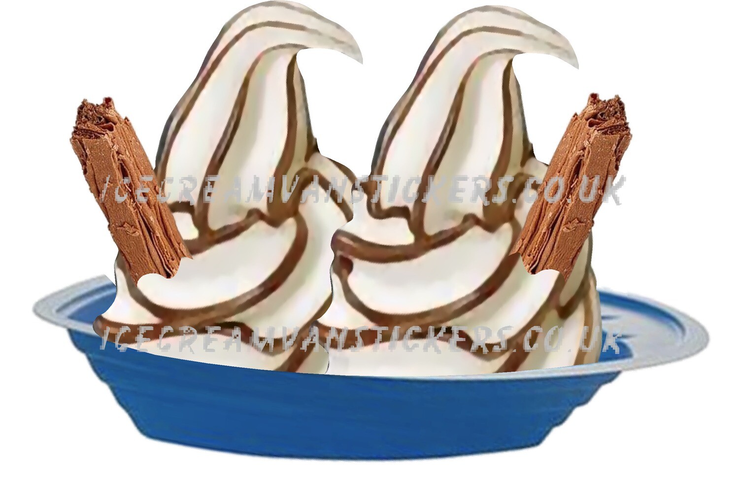 chocolate Boatwith 2 flakes