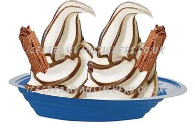chocolate Boatwith 2 flakes