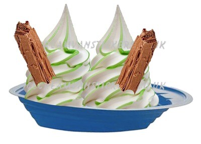 lime  Boat with 2 flakes