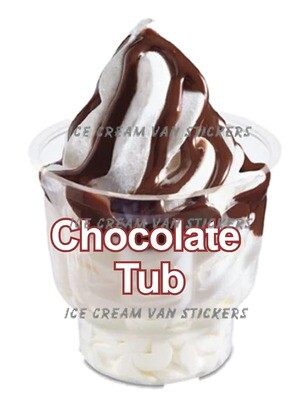 chocolate  clear  whippy tub
