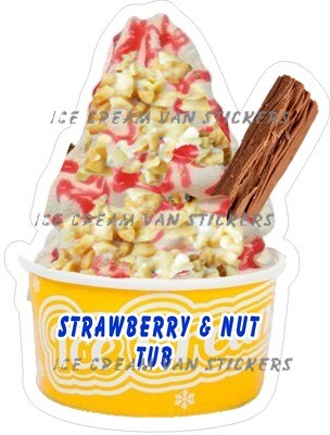 strawberry and nut whippy tub