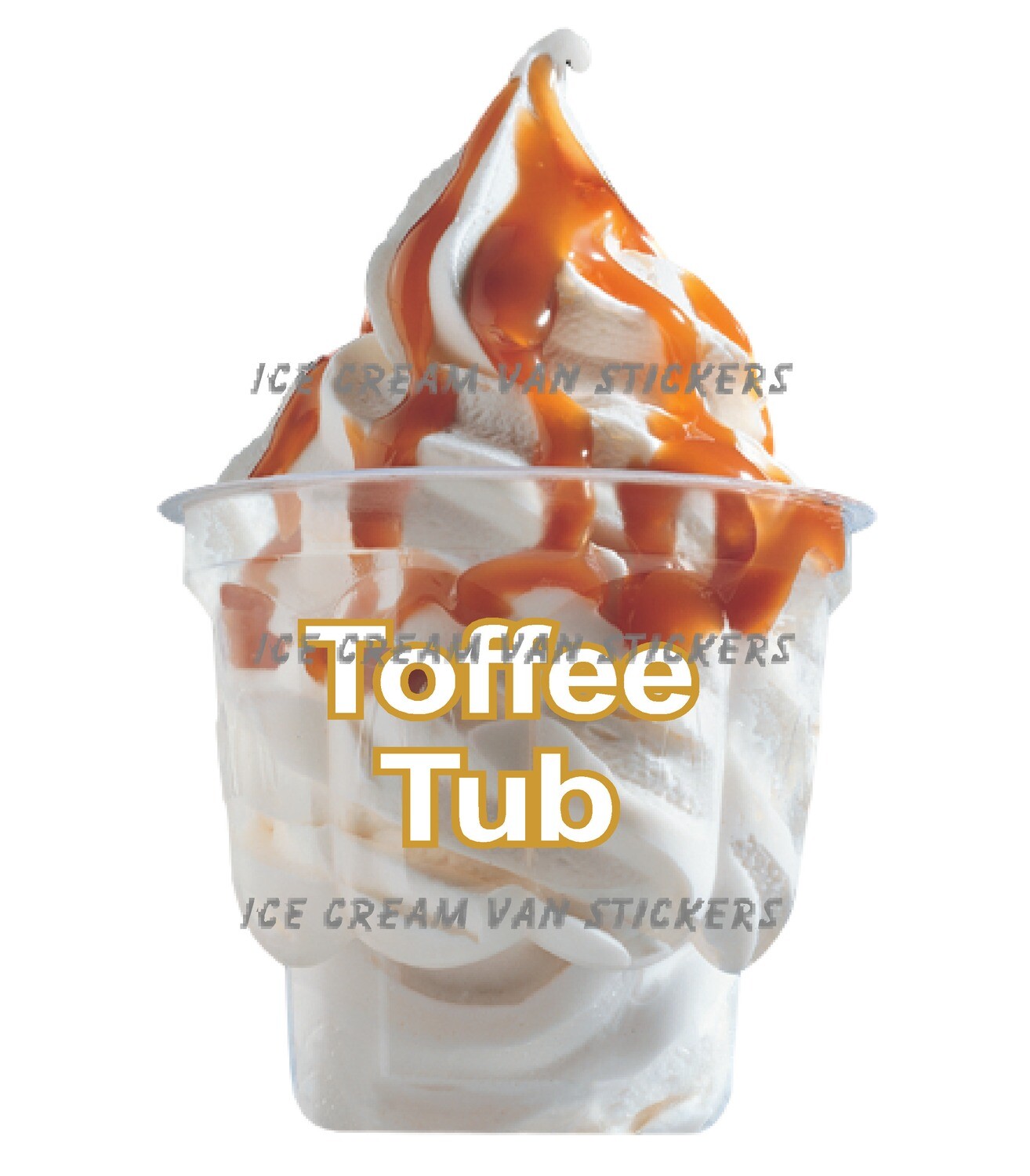 toffee sauce  clear  whippy tub