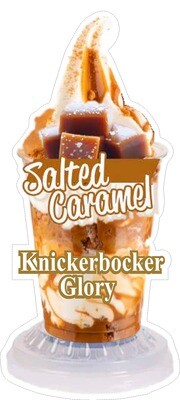 whippy soft ice cream salted twirl  sundae/knickerbockerVinyl Printed Sticker